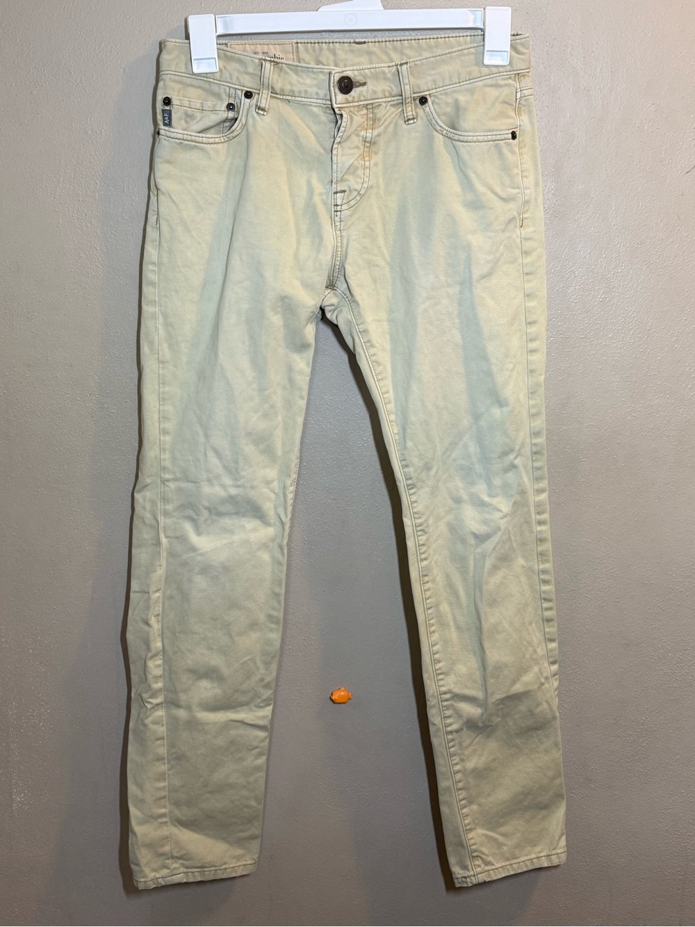 Men's Abercrombie & Fitch New York Straight Fit Khaki Jeans 30x32 EUC!!
